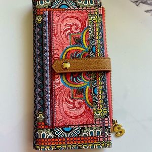Desigual multi pocket wallet- leather